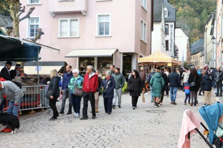 Die Bäckerei „Au Croissant d’Or“ befindet sich in der Mitte des „Veiner Nëssmoort“