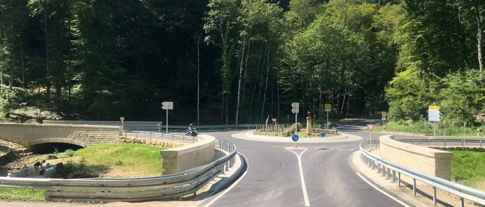 Verkehr / Kreisverkehr in Breidweiler-Pont eingeweiht