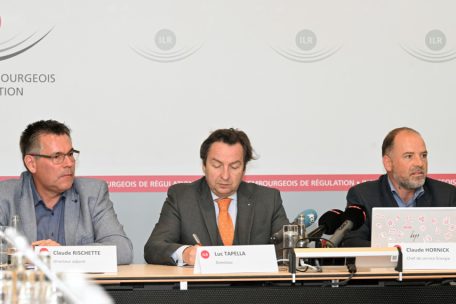 Das ILR hat Details zur neuen Netzkosten-Struktur bekannt gegeben (v.l.n.r.: Claude Rischette, Luc Tapella, Claude Hornick)