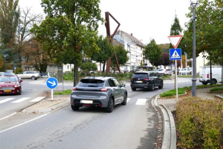 Nadelöhr Kreisverkehr in Kayl