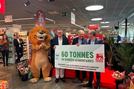 Luxemburg / Supermarktkette und Lebensmittelbank retten 60 Tonnen Nahrung