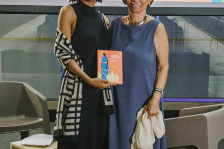 Nadia Mellina und Jeanine Grisius bei der Buchpräsentation in Brasilia