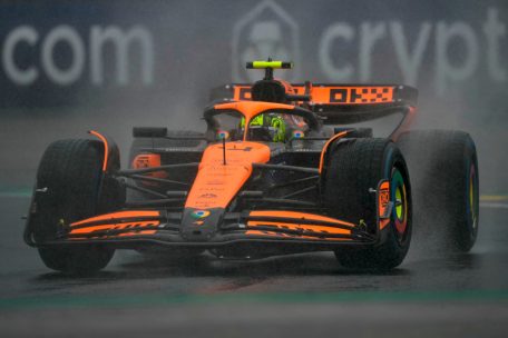 Lando Norris hatte mit dem Regen zu kämpfen und leistete sich mehrere Patzer