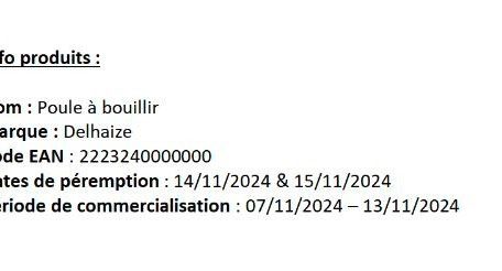 Suppenhühner dieser Art sind laut Delhaize von dem Rückruf betroffen