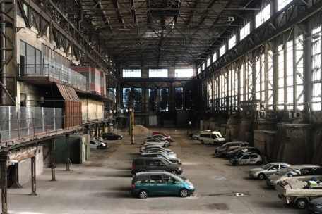 Die Polizei nutzte die Halle bis zum Sommer 2022 als Autohof
