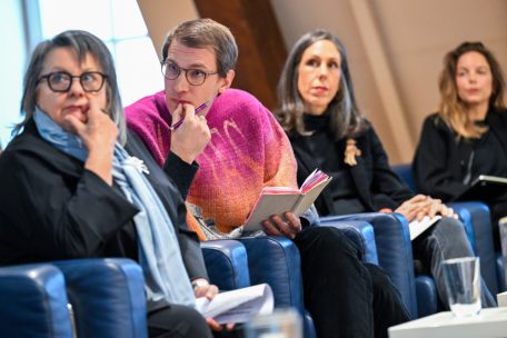 Beteiligten sich an der Diskussion (v.l.n.r.): Danièle Igniti, Samuel Hamen, Peggy Wurth und Lisa Kohl
