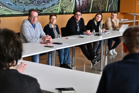 Nahmen sich viel Zeit für uns, das Team vom IVV (v.l.n.r.): Paul Thill, Christiane Blum, Serge Fischer, Claire Sertznig und Charel Keyser