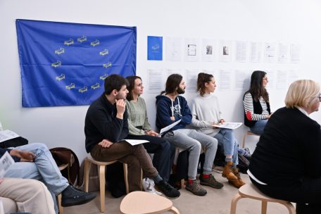 Aufmerksame Zuhörer: Architekturstudenten der Universität Luxemburg