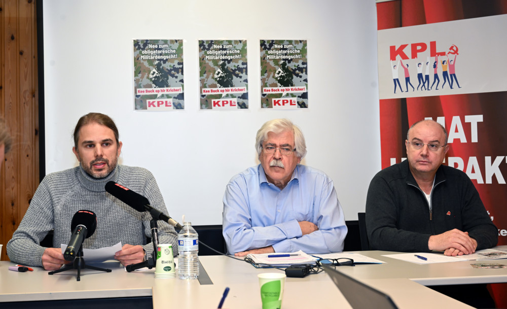 „Kee Bock op hir Kricher“ / Gegen Politik und Zeit: KPL fordert Aufbäumen gegen Militarisierung und Rentenverschlechterung