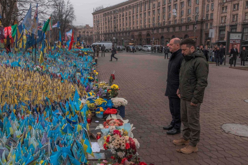 Ukraine / Olaf Scholz in Zeiten der Unsicherheit zu Besuch in Kiew