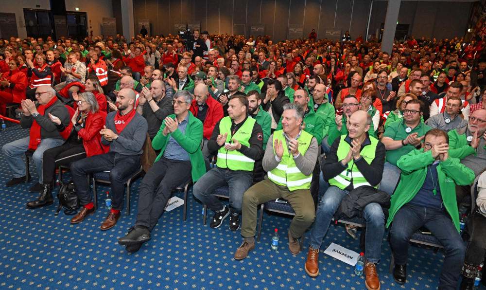 Gemeinsame Aktion / „Wenn es sein muss, bis zum Generalstreik“: OGBL und LCGB protestieren zu Kollektivverträgen 