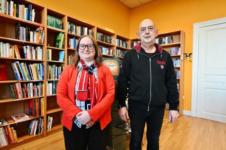 Alles im Griff: Die Bicherthéik-Mitarbeiter Céline Drye und Pirrot Pejic