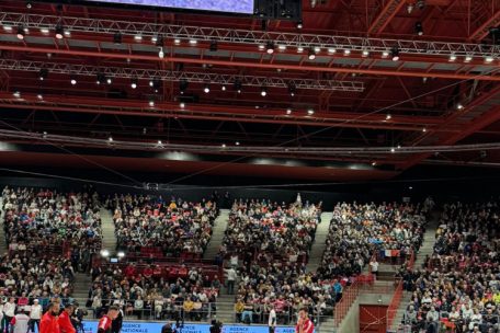 Die Zuschauerränge im Zénith in Dijon waren voll