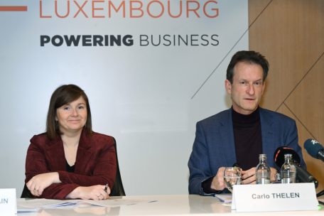 Christel Chatelain mit Carlo Thelen