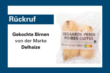 Luxemburg / Delhaize ruft gekochte Birnen zurück