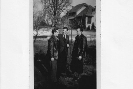 V.l.: Jospeh Besch, Eugène Leger und Albert Ungeheuer in Roanne (FR), vermutlich Anfang 1943
