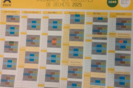 Bis Donnerstag noch nicht online verfügbar: Der Abfallkalender der Stadt Esch