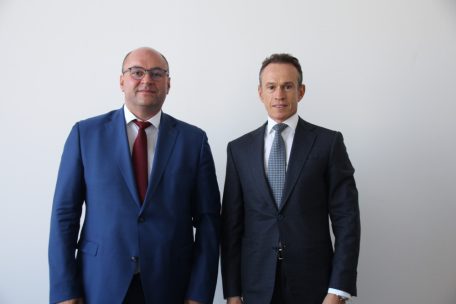 CEO Konstantin Notman und Verwaltungsratsmitglied Alain Kinsch