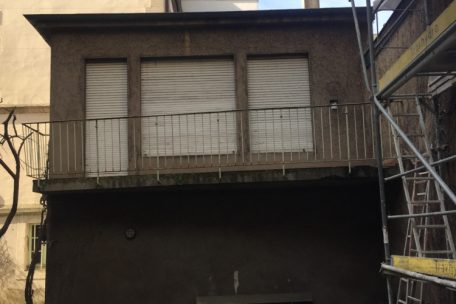 Die Rückseite des Hauses