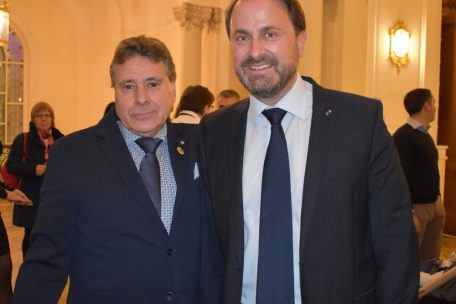 Gute Kontakte zur Politik: José Trindade mit Xavier Bettel
