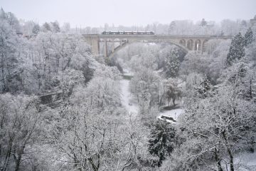 Bildergalerie / Luxemburg-Stadt eingehüllt in eine weiße Schneedecke