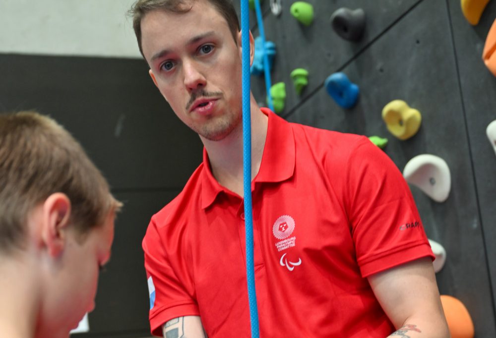 Para-Sportler im Fokus / Sportklettern trotz fehlender Finger an der rechten Hand: Joé Schmit über die Herausforderungen