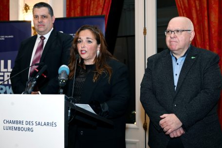 Nora Back bei ihrer Rede zum Neujahrsempfang