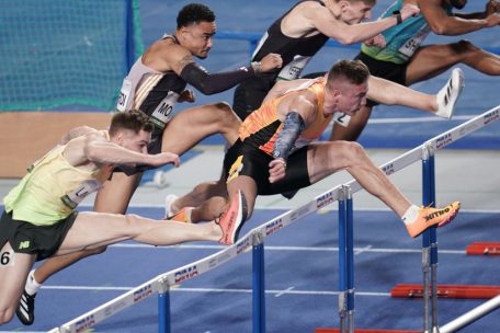 Jakub Szymanski war über 60 m Hürden nicht zu schlagen