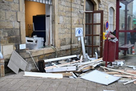 Der vor kurzem gesprengte Geldautomat in Reisdorf