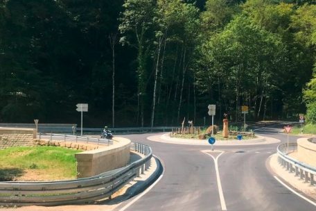 Der neue Kreisverkehr beim Schießentümpel wurde im Oktober offiziell eingeweiht