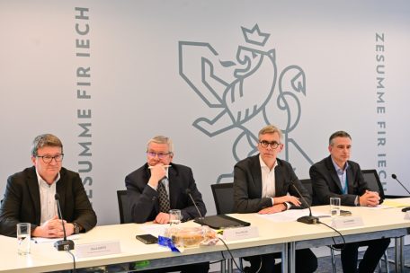 Bei der Pressekonferenz   