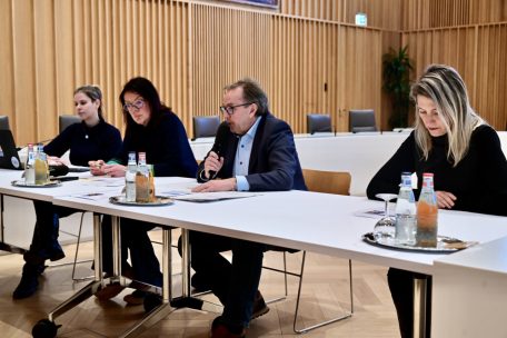 V.l.: Nathalie Feltgen, Romaine Werner, André Zwally und Nadine Viaume