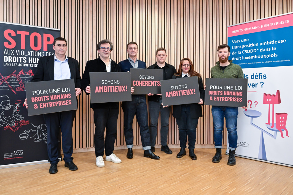 Big Five statt Omnibus / Initiative fordert zügige Umsetzung der EU-Direktive zu Lieferketten in Luxemburger Recht