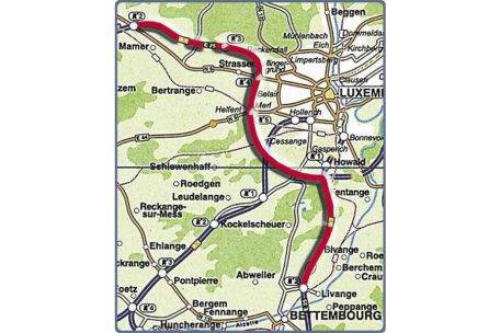 Tageblatt-Grafik vom 29. Dezember 2007: Vorrangig sei der dreispurige Ausbau von A6 und A3 in beiden Richtungen zwischen Mamer und Bettemburg
