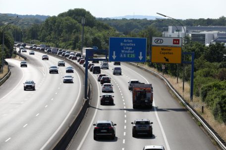 Der Ist-Zustand: Feierabendverkehr auf der A6 in Richtung Belgien