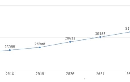 Gesamtzahl der Staatsbediensteten beim Zentralstaat (stichtagsbezogen zum 31. Dezember, gemessen in „Vollzeitäquivalenten“)