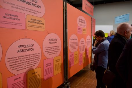 Wie geht Genossenschaft? Die Ausstellung führt durch die Grundprinzipien des Konzeptes.