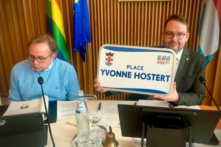 Auch die Frauenrechtlerin und Widerstandskämpferin Yvonne Hostert (Useldinger) bekommt ihren Platz im öffentlichen Raum von Esch