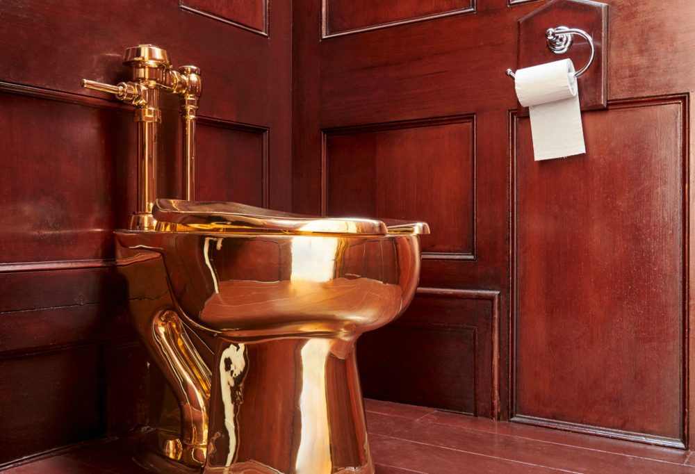 Wert von 5,64 Millionen Euro / Goldenes Klo gestohlen: Mann in England schuldig gesprochen