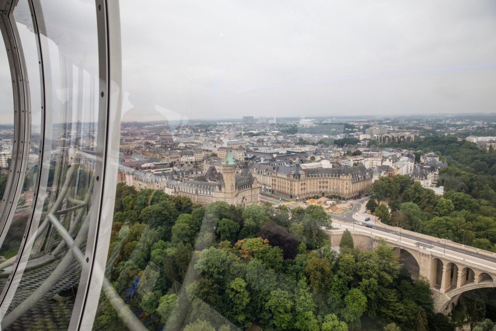71 Meter hoch / Neuer Panoramalift bietet ab Mai schwindelerregende Ausblicke über Luxemburg-Stadt