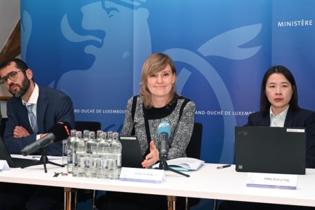 Einige der Vertreter des IWF, die Luxemburg unter die Lupe genommen haben: Tarak Jardak, Anna Shabunina und Fang Xiangming