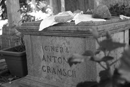 Gramscis Grab auf dem „Cimitero acattolico“ in Rom