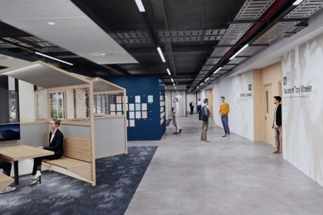 Die „learning boxes“ werden in Diekirch handgefertigt – kleine Räume, in denen man gemeinsam arbeiten kann