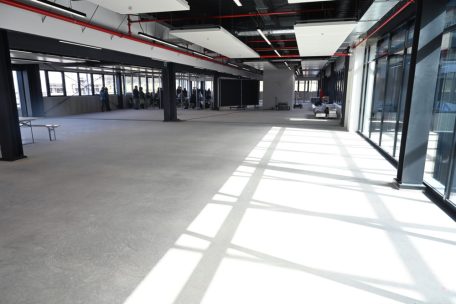 Die Einteilung der Klassensäle lässt sich bereits erahnen