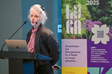 Die sechsmonatige Ausstellung verstehe sich als Denkfabrik unter freiem Himmel, so die Generalkoordinatorin der LUGA, Anne Muller