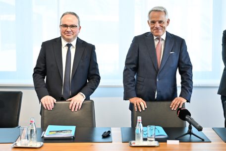 Geschäftsführer Laurent Zahles (l.) mit Verwaltungsratspräsident Guy Hoffmann