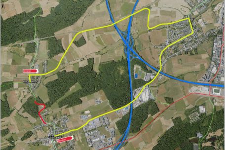 Vom 7. bis 9. April / Strecke zwischen Leudelingen und Schlewenhof gesperrt