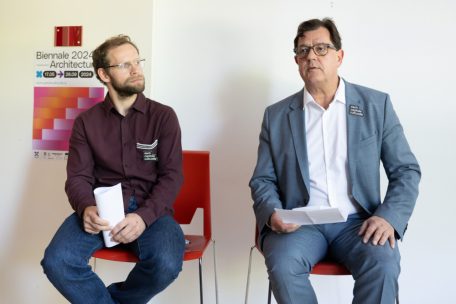 Erregten die Gemüter in Esch im Hinblick auf die Kulturpolitik: Loïc Clairet (l., Direktor „frEsch) und Pim Knaff (Kulturschöffe und Verwaltungsratspräsident „frEsch“)