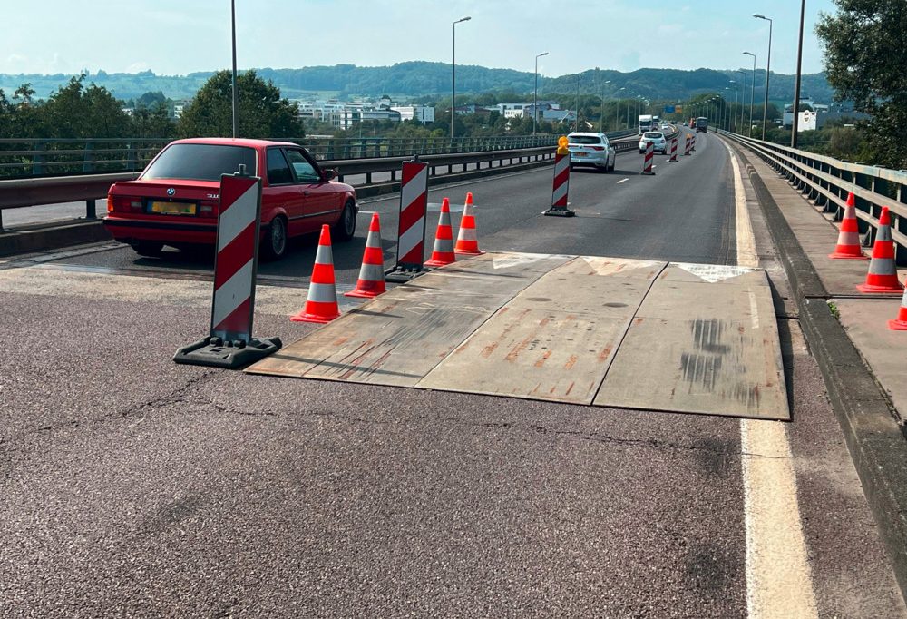 Materialverfall / Zwischen Münsbach und Cargo-Center: Geschwindigkeit wird auf 90 km/h begrenzt