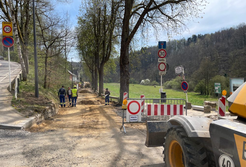 Bauarbeiten in der Endphase / Rue Godchaux in Hamm gesperrt
